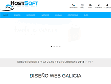 Tablet Screenshot of hostisoft.com